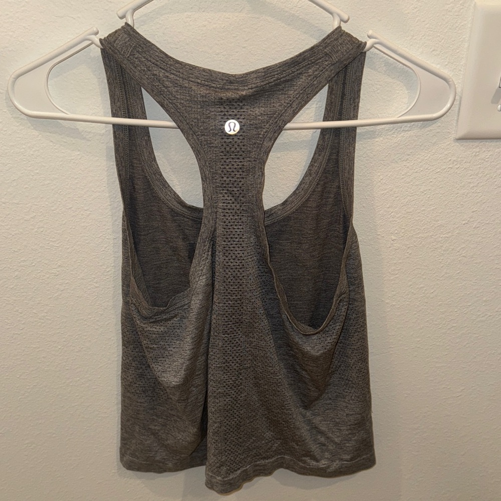 lululemon athletica Heathered Gray Tank Top